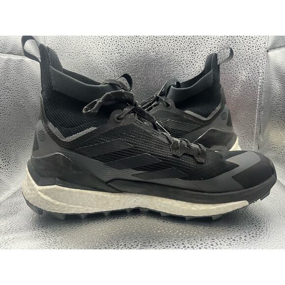 Adidas Terrex Free Hiker 2 Black Carbon Shoes Sneakers Men’s Size 10.5 USED - Picture 3 of 8